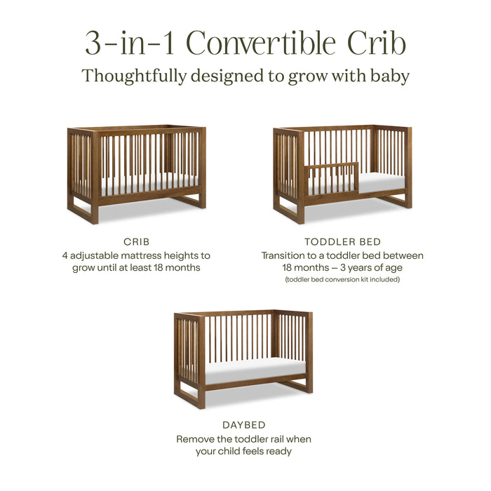 Namesake Nantucket 3-in-1 Convertible Crib with Toddler Bed Conversion Kit