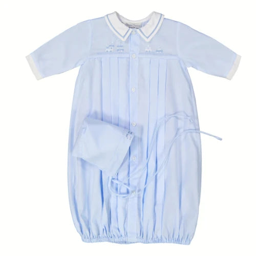 Blue Train Gown - Preemie