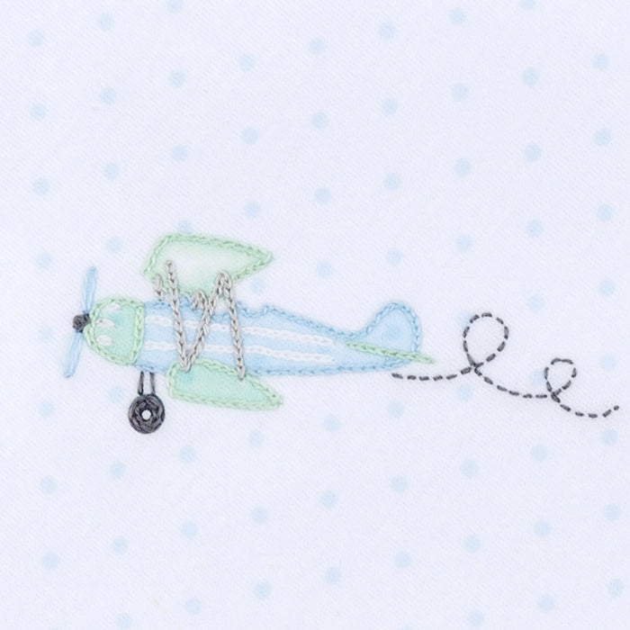 Magnolia baby Take Flight Embroidered Footie