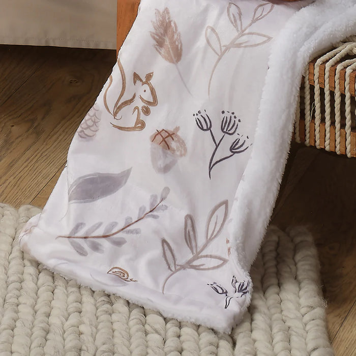 Lambs & Ivy Treetop Fox Blanket