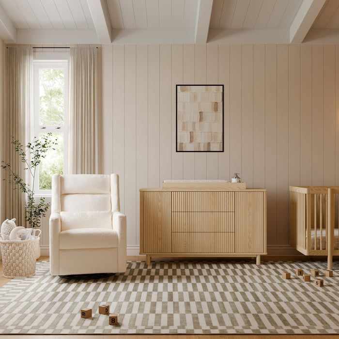 Babyletto Kiwi Plus Power Recliner and Swivel Glider with Power Adjustable Headrest and USB Port