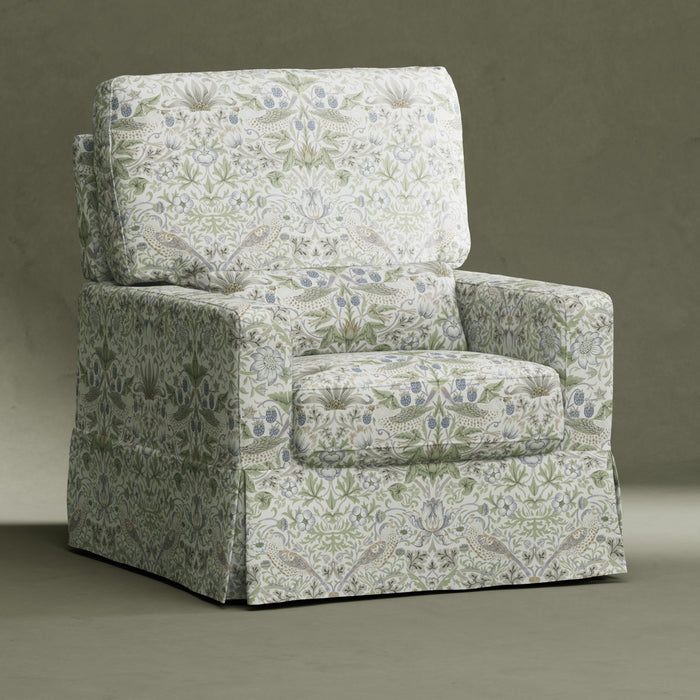 Morris & Co. x Namesake Crawford Pillowback Comfort Swivel Glider