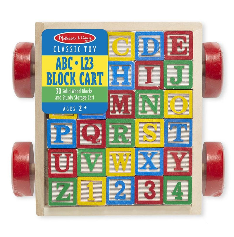 Melissa & Doug Classic ABC Block Cart