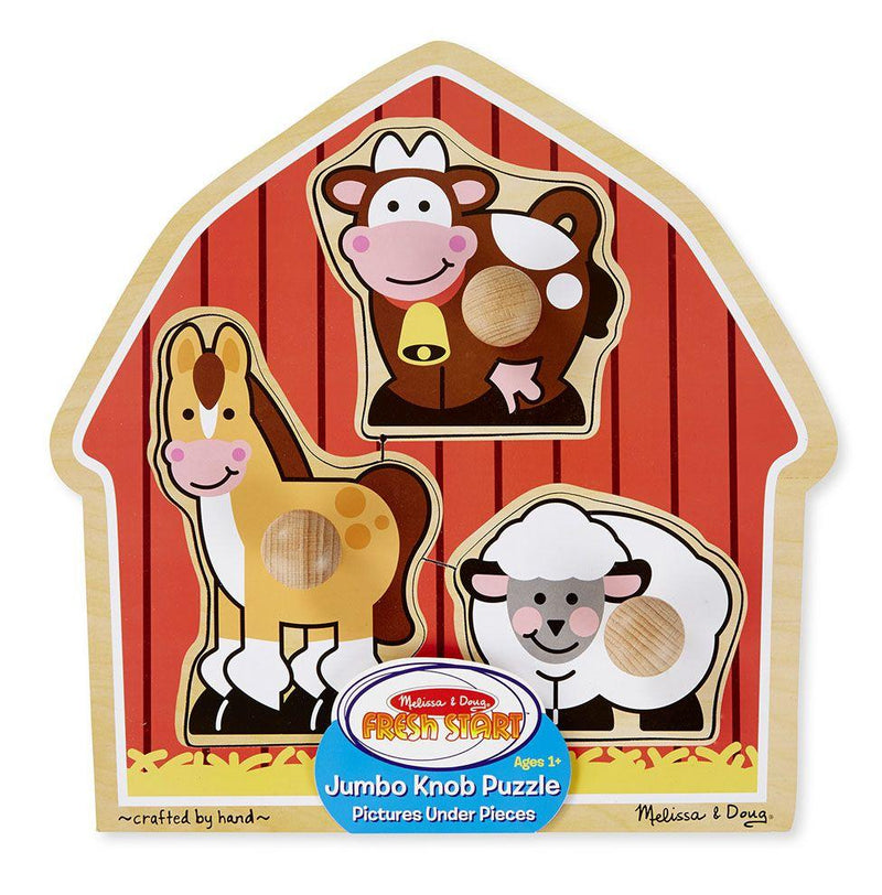 Melissa & Doug Jumbo Knob Puzzle Barnyard Animals