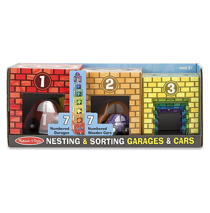 Melissa & Doug Nesting & Sorting Garages & Cars