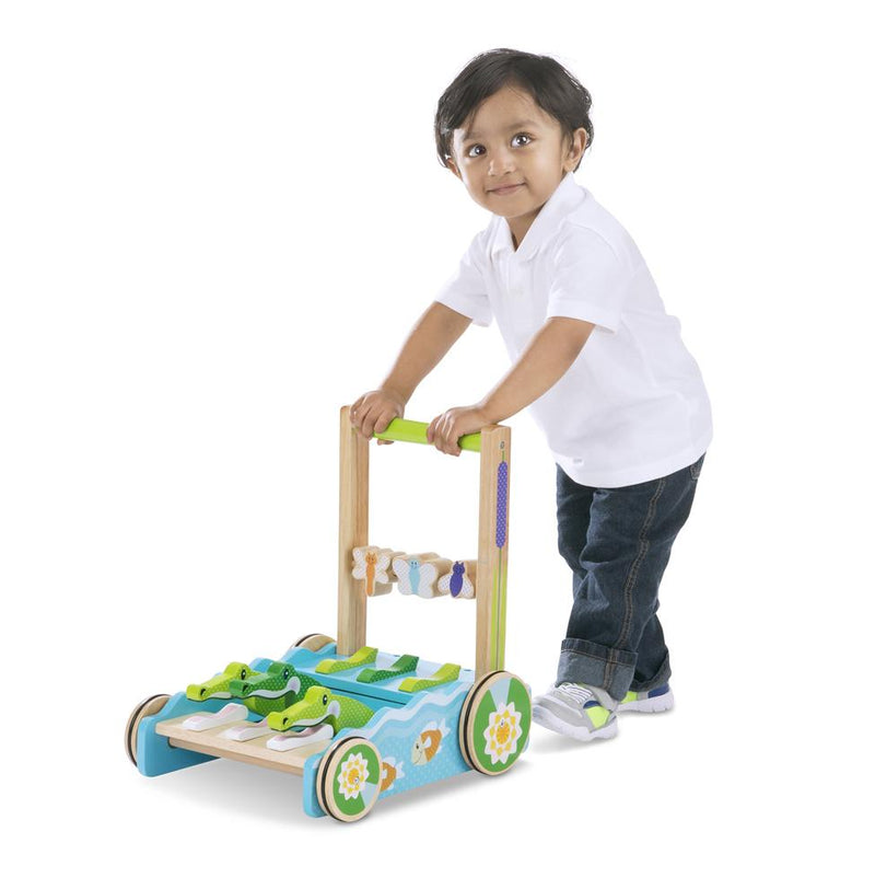 Melissa & Doug Chomp & Clack Alligator Push Toy