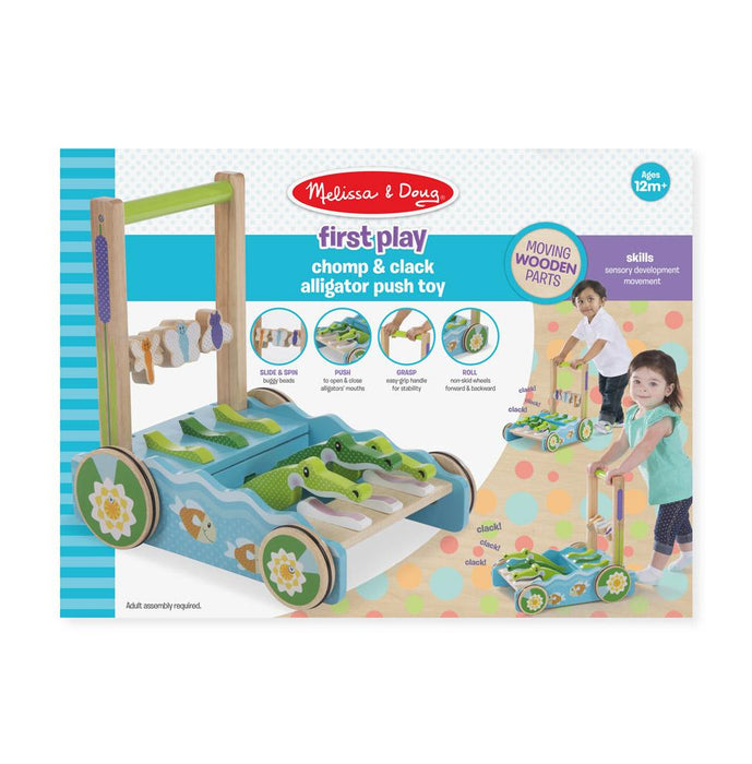 Melissa & Doug Chomp & Clack Alligator Push Toy