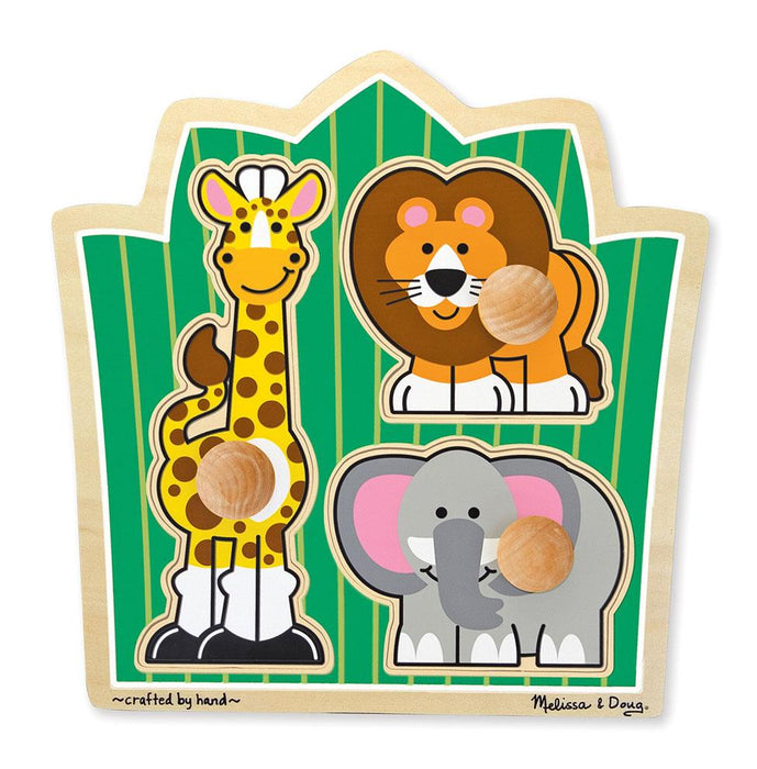 Melissa & Doug Jumbo Knob Puzzle Jungle Friends