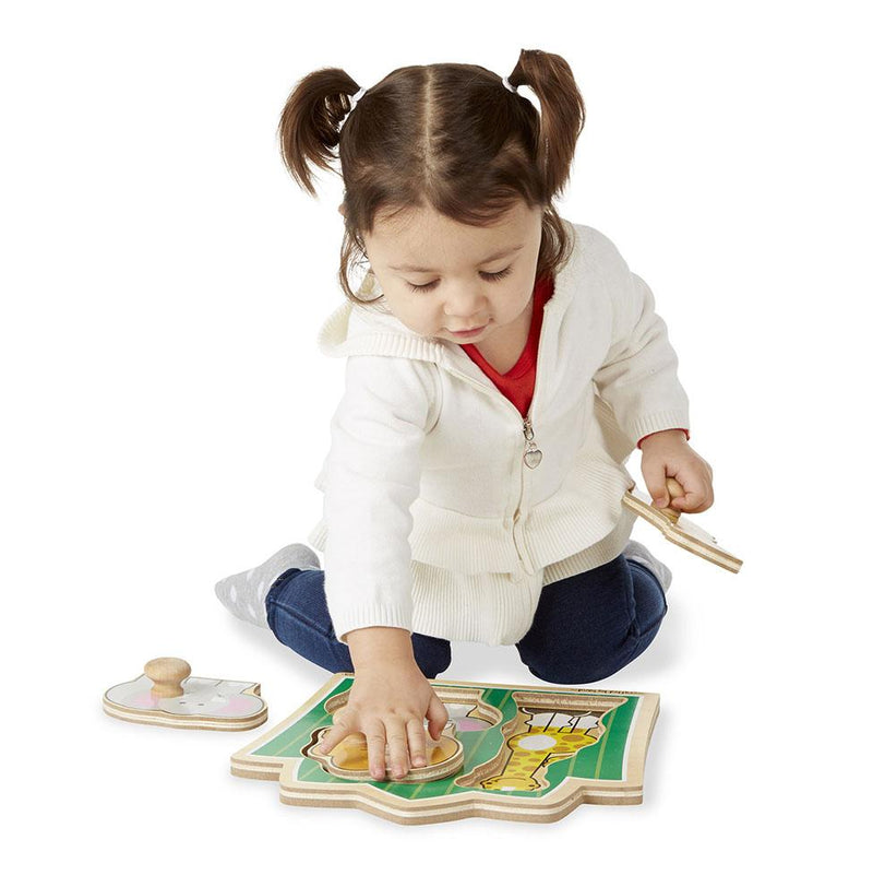Melissa & Doug Jumbo Knob Puzzle Jungle Friends