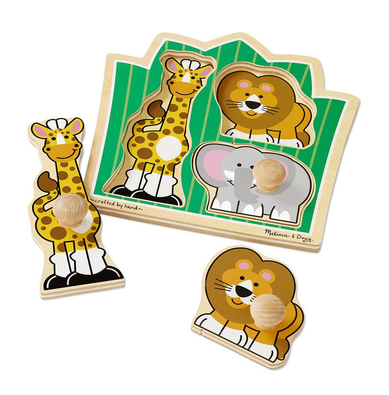 Melissa & Doug Jumbo Knob Puzzle Jungle Friends