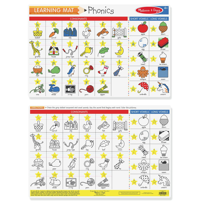 Melissa & Doug Learning Mat Phonics