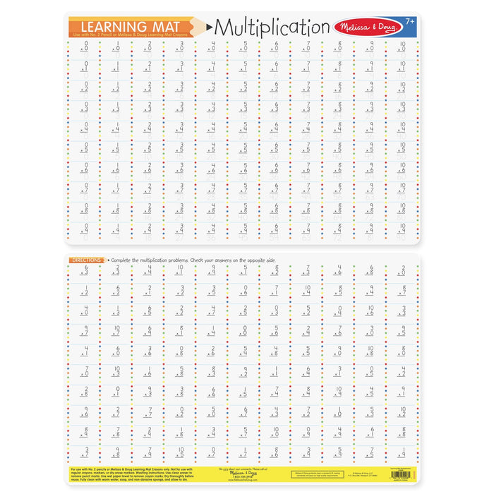 Melissa & Doug Learning Mat Multiplication