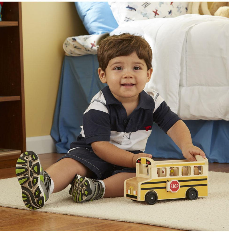 Melissa & Doug Wooden Classic School Bus