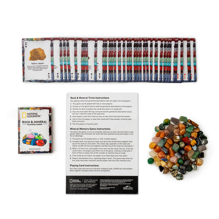 Discover with Dr. Cool National Geographic Rock & Mineral Card Game