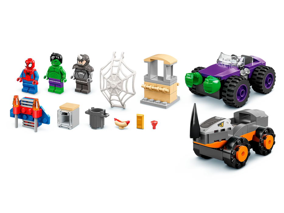 Lego Hulk vs Rhino Truck Showdown