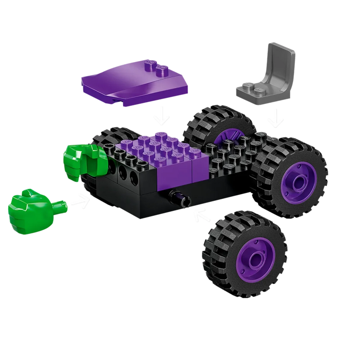 Lego Hulk vs Rhino Truck Showdown