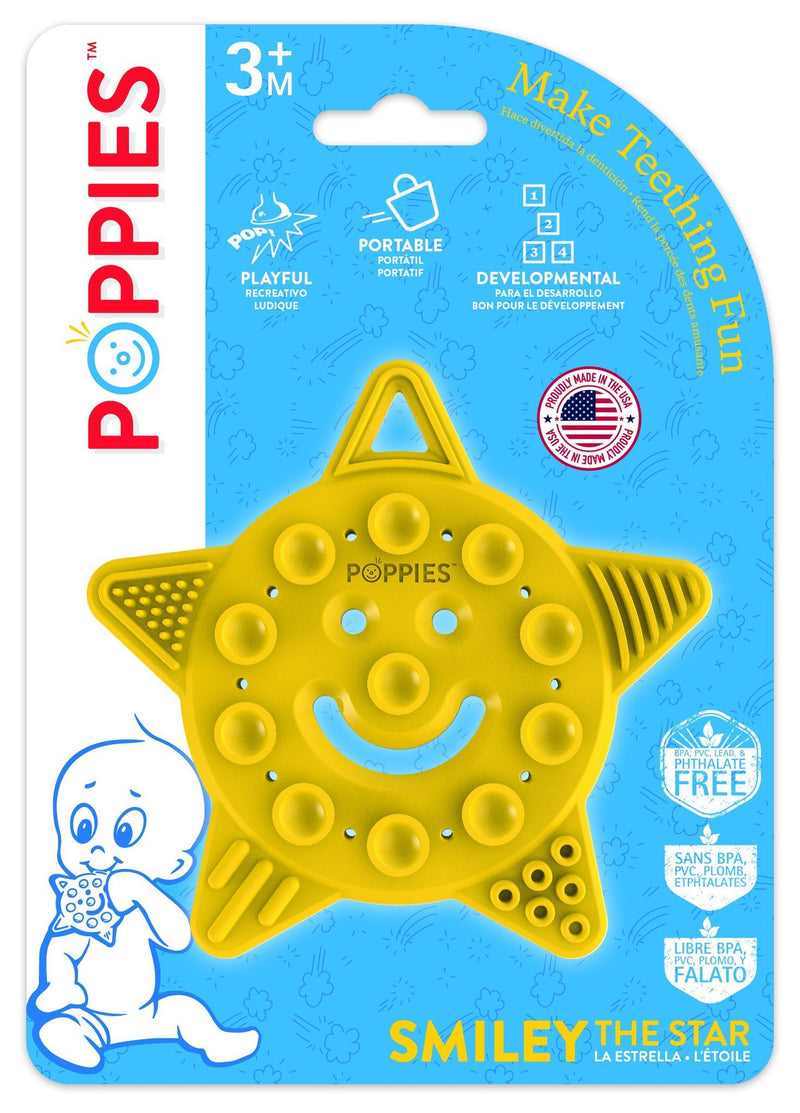 Poppies Smiley the Star Teether