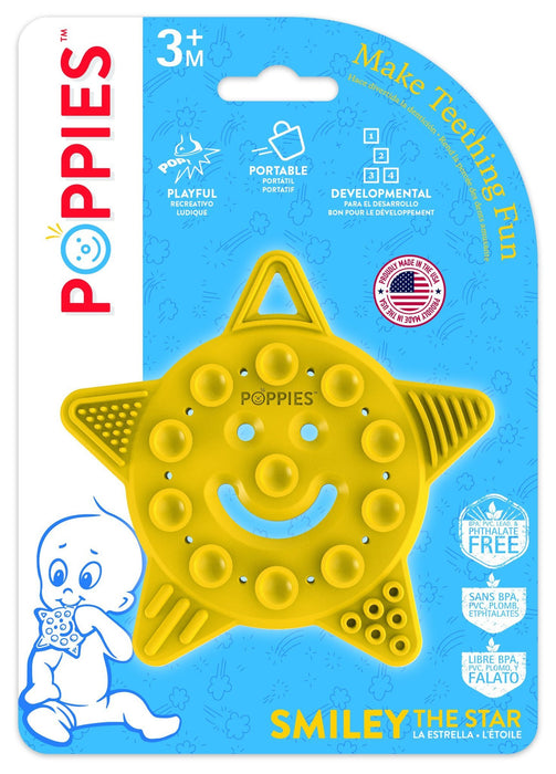 Poppies Smiley the Star Teether