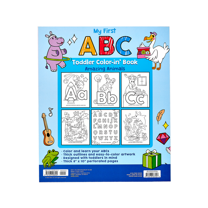 Ooly ABC: Amazing Animals Toddler Coloring Book
