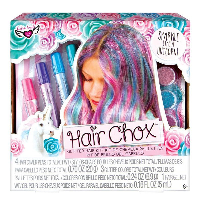 Fashion Angels Unicorn Magic Hair Chox Glitter Hair Kit