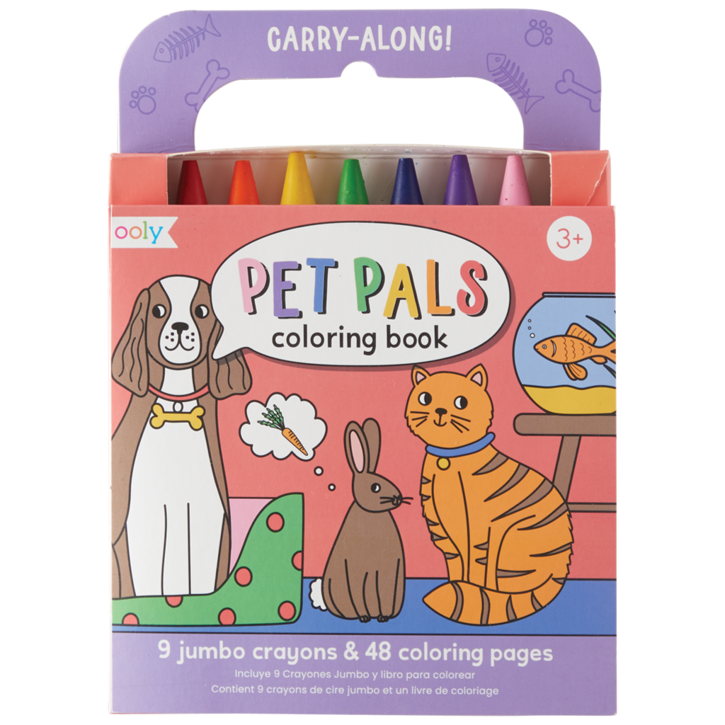 Ooly Carry Along Coloring Book Set - Pet Pals — Cullen's Babyland & Playland