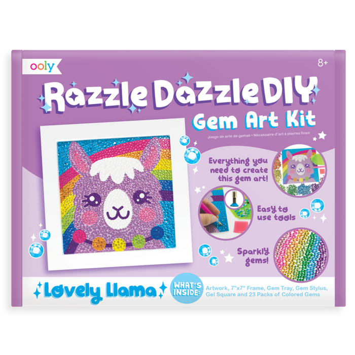 Ooly Razzle Dazzle DIY Gem Art Kit - Lovely Llama