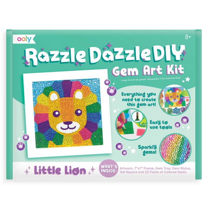 Ooly Razzle Dazzle DIY Gem Art Kit - Lil' Lion