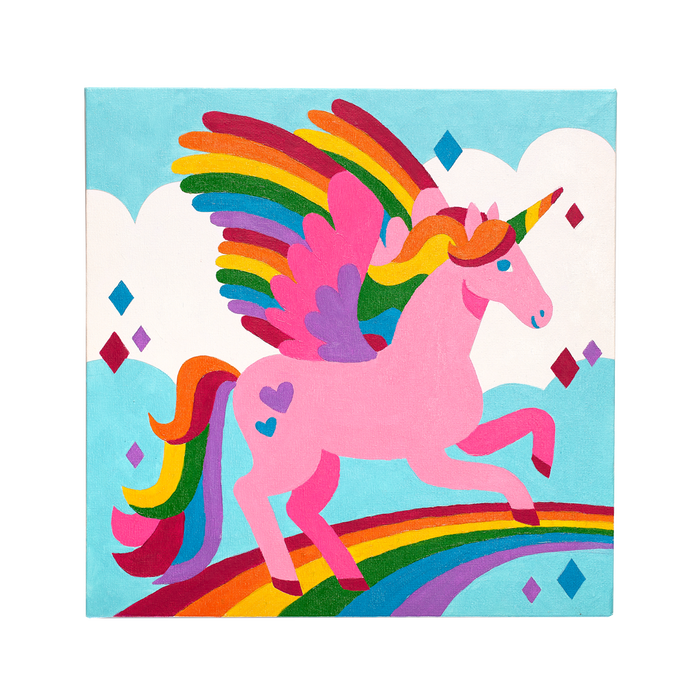 Ooly Colorific Canvas Paint by Number Kit - Magic Unicorn
