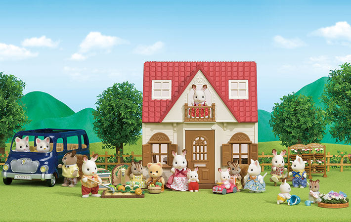 Calico Critters Red Roof Cozy Cottage Starter Home — Cullen's Babyland &  Playland