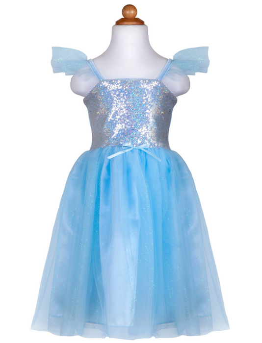Creative Education Sequins Princess Dress | Blue (Size 5-6)