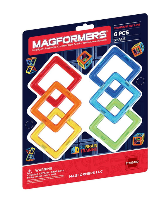 Magformers 6-piece Squares Set