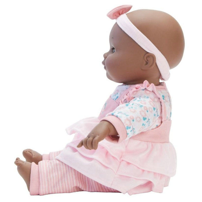 Madame Alexander Baby Cuddles Pink Floral -Dark Skin Tone Doll