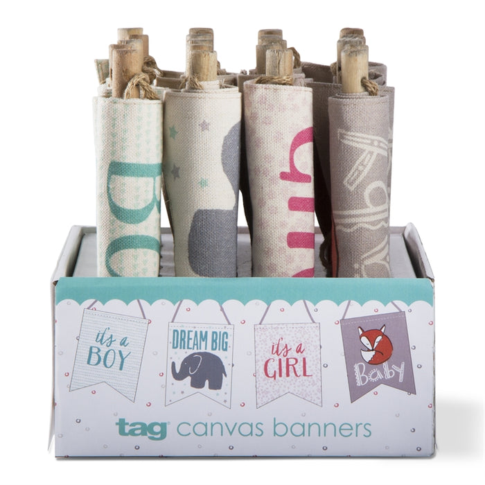 TAG Assortment of Canvas Baby Banners