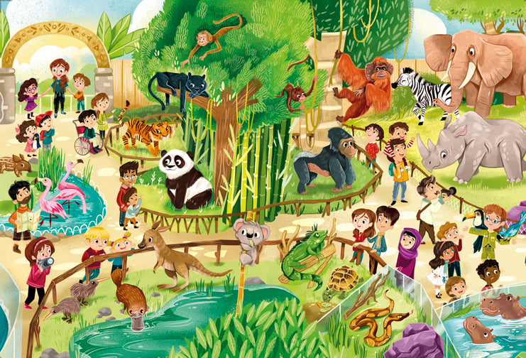 Creative Toy Co Zoo Supercolor Maxi Puzzle