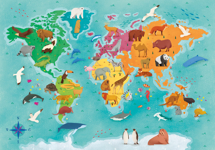 Creative Toy Co Animals in the World Puzzle