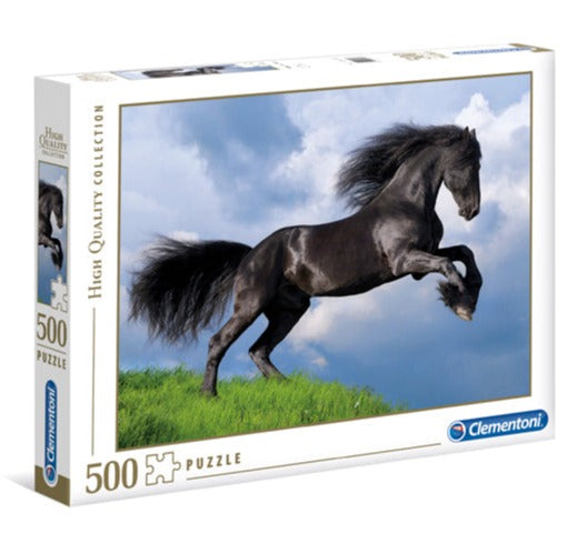 Creative Toy Co Fresian Black Horse Puzzle