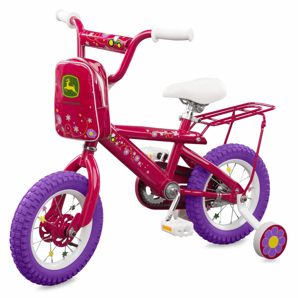 Pink john discount deere power wheels