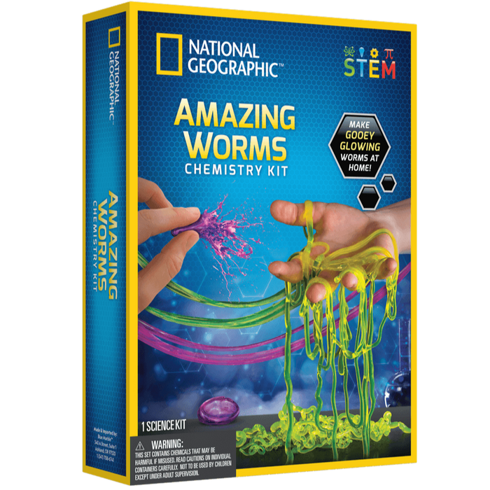 Discover with Dr. Cool National Geographic Amazing Worms Chemistry Kit