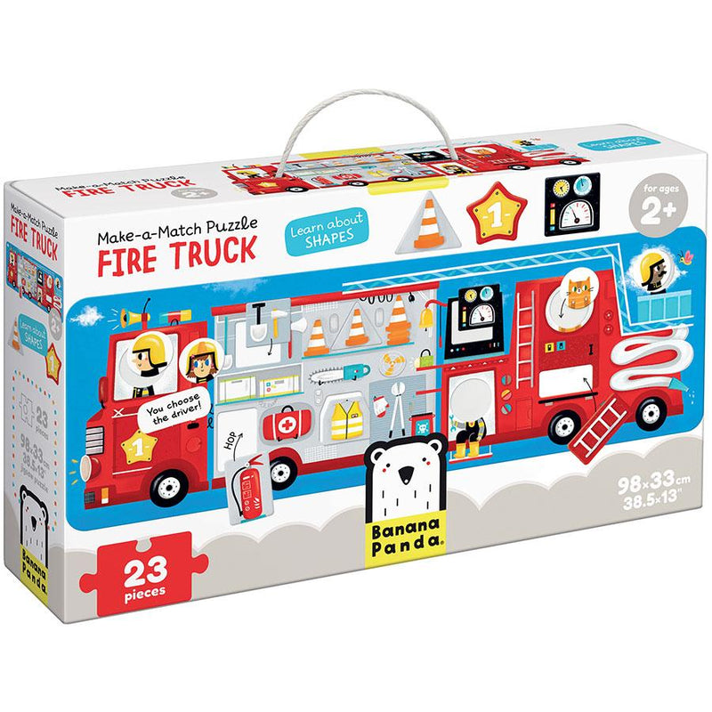 Banana Panda Make a Match Fire Truck Puzzle