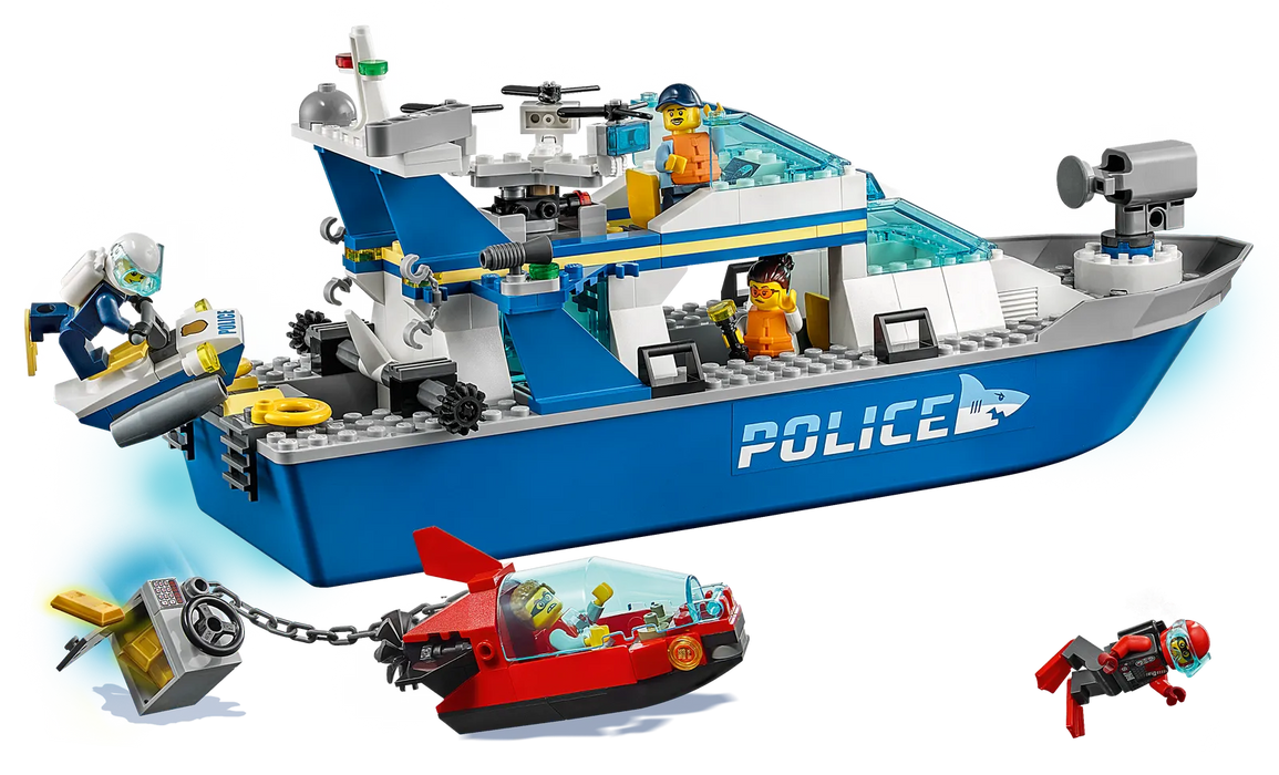 Lego City Police Patrol Boat