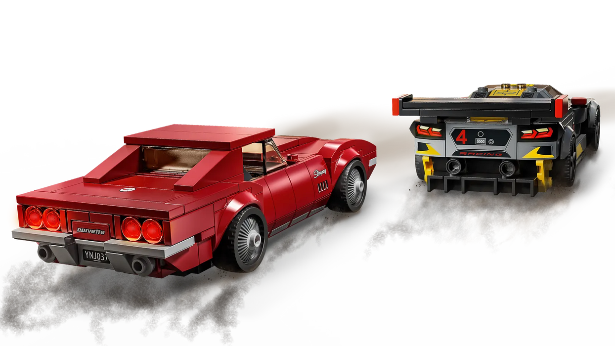 Lego Chevrolet Corvette C8.R and 1968 Corvette