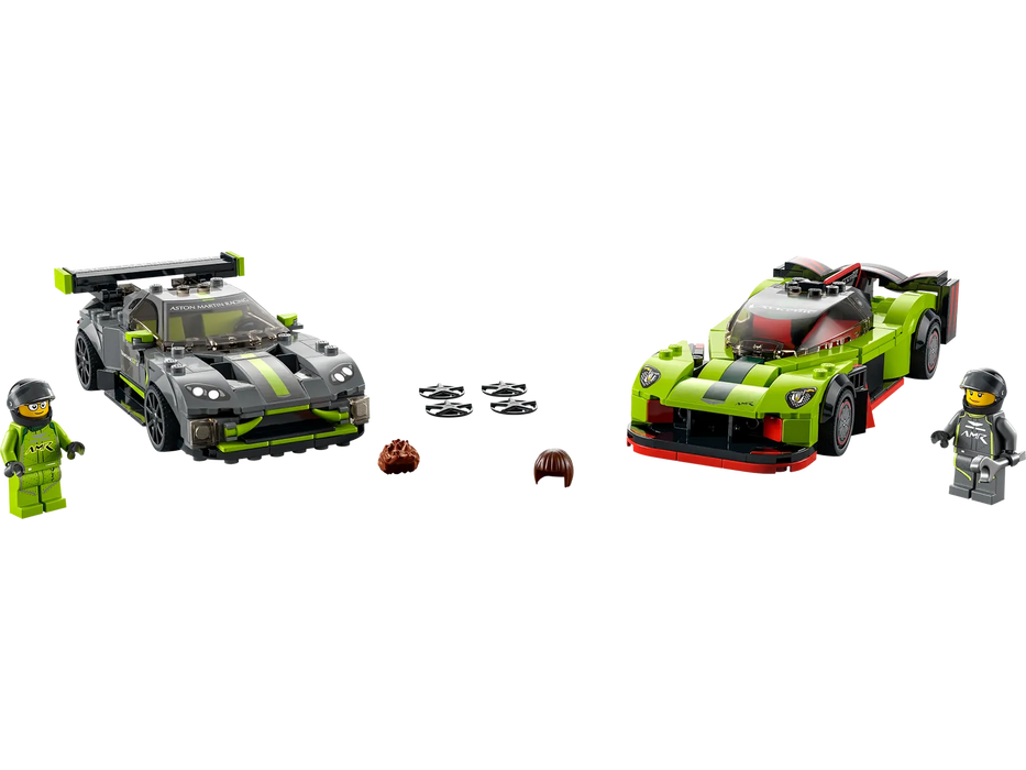 Lego Aston Martin Valkyrie AMR and Vantage GT3