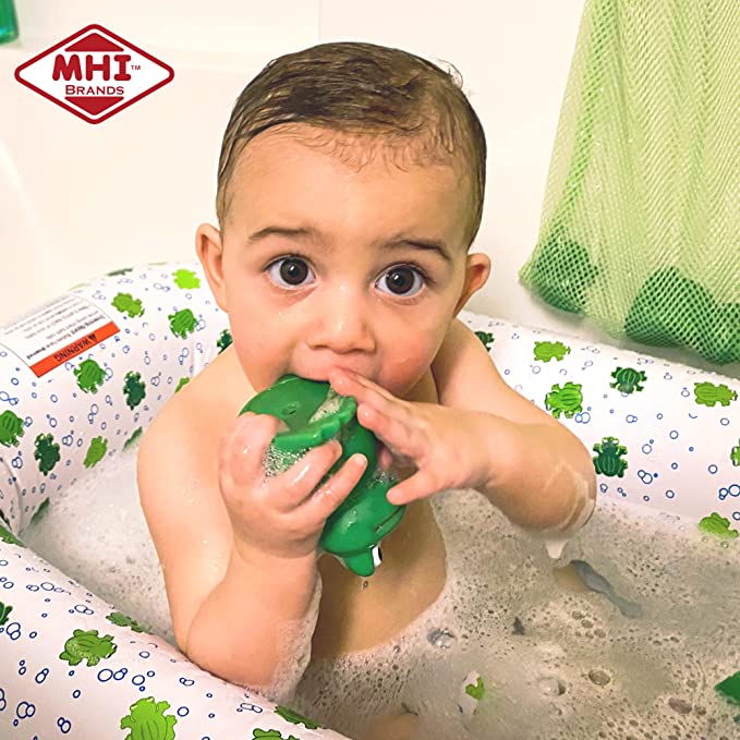 summer infant inflatable folding bath tub Mommy's Helper Froggie Collection Inflatable Bath Tub