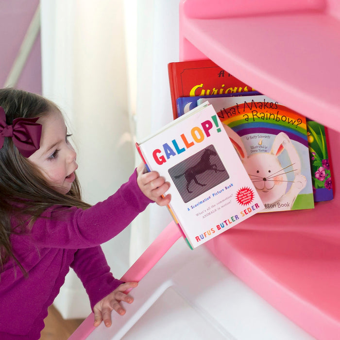Step2 Lift & Hide Bookcase Storage Chest - Pink