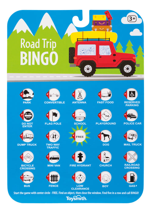 Toysmith Road Trip Bingo Card