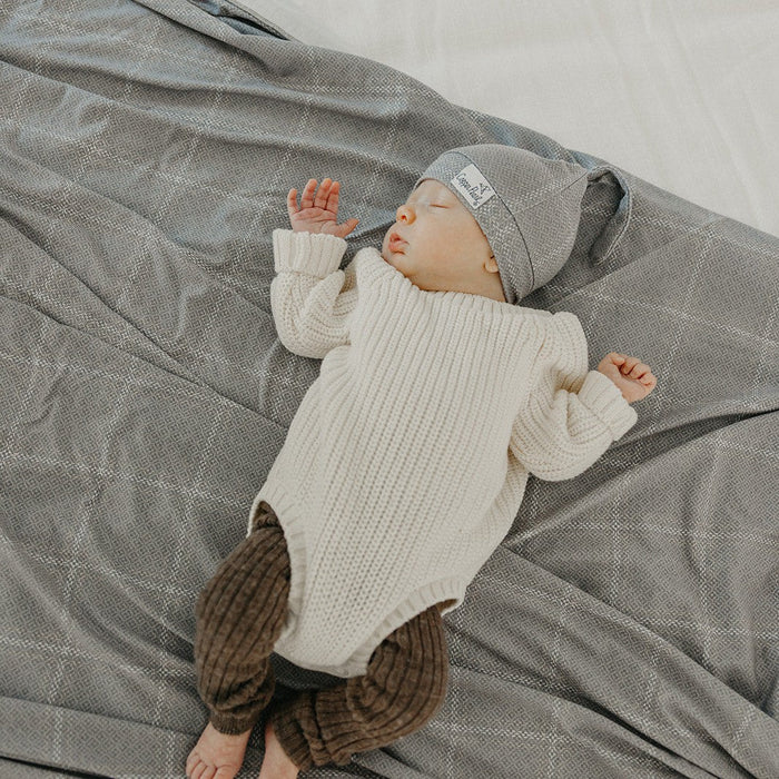 Copper Pearl Knit Swaddle Blanket | Dakota