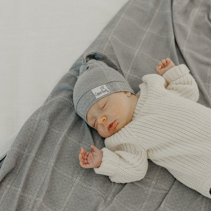 Copper Pearl Knit Swaddle Blanket | Dakota
