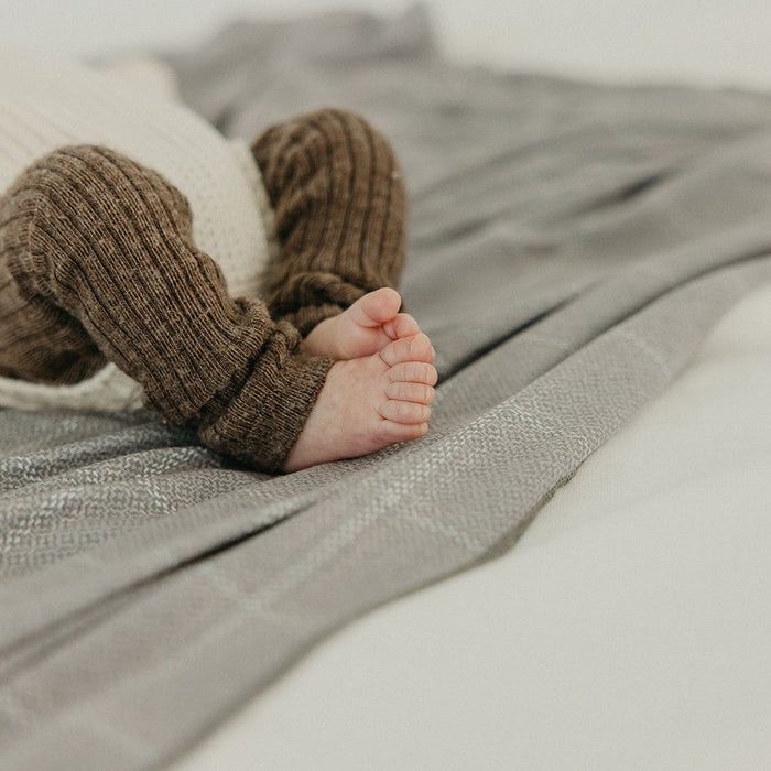 Copper Pearl Knit Swaddle Blanket | Dakota