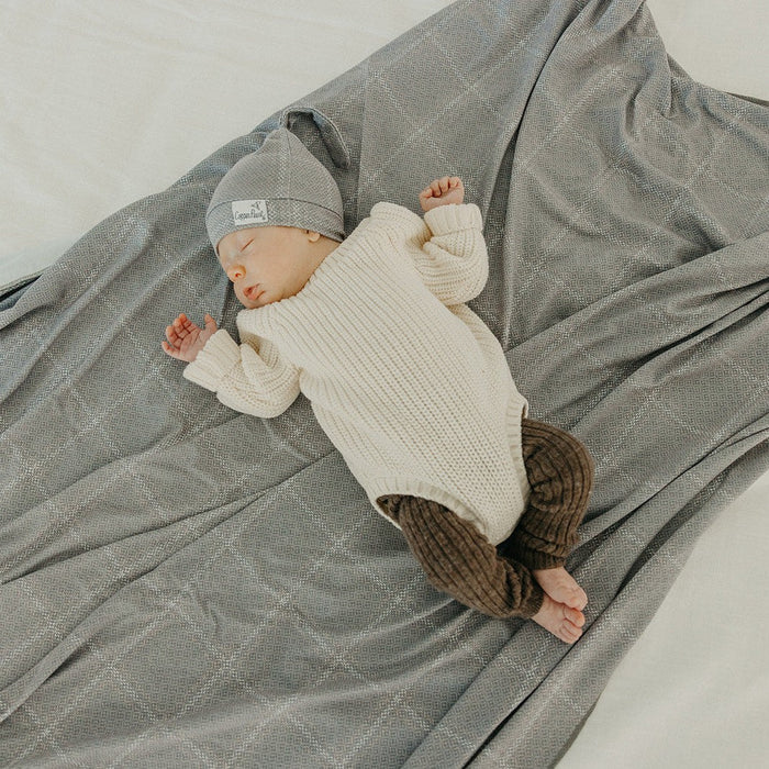 Copper Pearl Knit Swaddle Blanket | Dakota