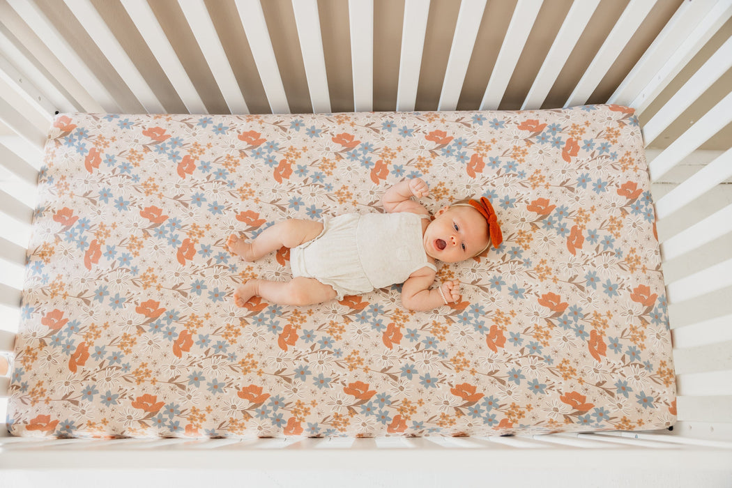 Copper Pearl Premium Knit Fitted Crib Sheet | Eden